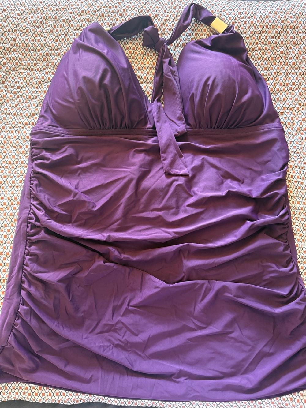 Calvin Klein Purple Halter Swim